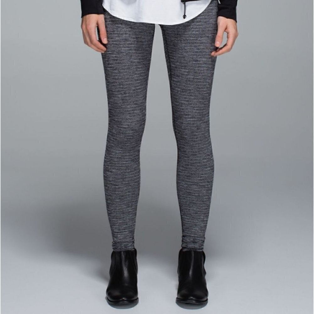 Lululemon Wunder Under Pant Coco Pique Black - Picture 3 of 9
